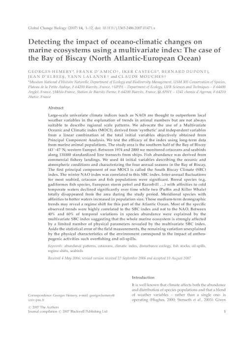 Indice océano-climatique